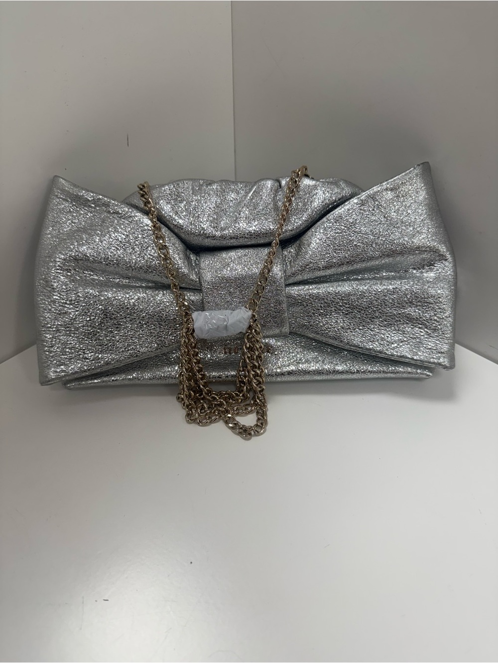 Ted Baker Bow Clutch Bag in Silver - Picture 3 of 6